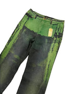 2000s Roberto Cavalli Green Gradient Jeans