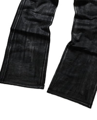 Flared Wax Denim