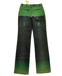 2000s Roberto Cavalli Green Gradient Jeans