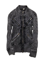 Custom Knitted Double - zip jacket