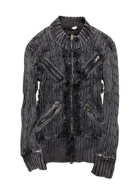 Custom Knitted Double - zip jacket