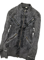 Custom Knitted Double - zip jacket