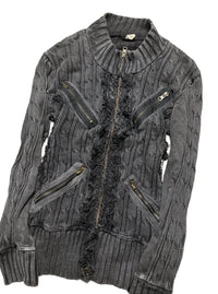 Custom Knitted Double - zip jacket