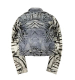 FW2004 Roberto Cavalli zebra scratched Jacket