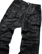 Flared Wax Denim