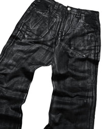 Flared Wax Denim