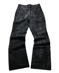 Flared Wax Denim